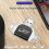 (Rose Gold) Multi-Port 4 in1 Universal Card Reader, Memory Card Reader Multiport Adapter 4