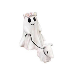 (Girls 15cm) Goblin And Ghoul Ghost Walking Dog,Spooky Ghost Dog Halloween Figurine