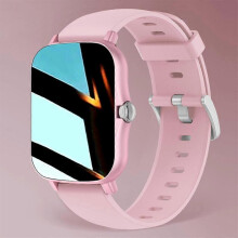 (Pink) New 2023 Smart Watch Women Men Smartwatch Dial Call Square Smart Clock For Android IOS Fitness Tracker Trosmart Brand Y13