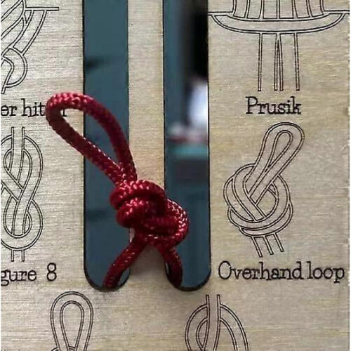 Learn Knot Training Board Kit with 16 Popular Knots and 3 Paracord Pieces 2