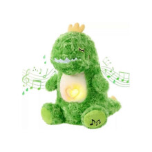 (green) 11.8in Baby Sound Machine Soothe Snuggle Dinosaur