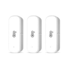 (3 Pieces) Tuya WiFi Temperature Humidity Sensor Thermometer Hygrometer Smart Home Security Alarm For Smart Life APP Alexa Google Assistant
