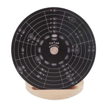 (rmt-b1p Scale Plate and Base) Circle of Fifths Wheel Metal Aluminum Alloy Melody Chord Wheel with Stand Holder