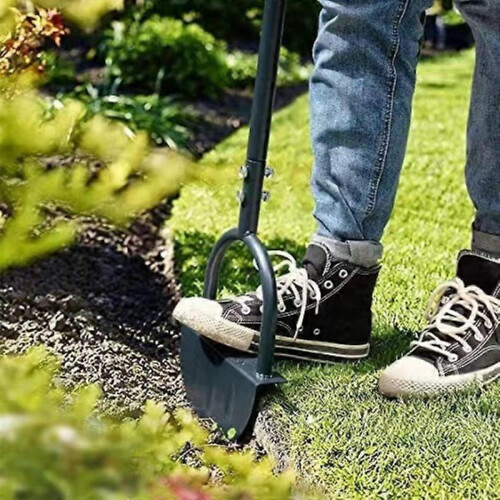 Long Handle Grass Saw Cutter Handheld Feet Press Edge Cutting Shovel Spade 2