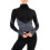 (XL) Women's Versatile Zipper Jacket - Black / Grey 3