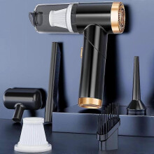 (Black Gold) Airwoo Vacuum, 2024 New Multi-Functional Foldable Vac with Multi-Nozzles for Car