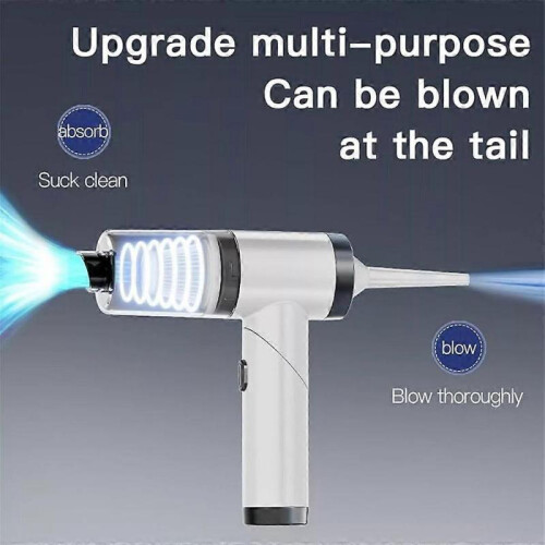 (White) Airwoo Vacuum, 2024 New Multi-Functional Foldable Vac with Multi-Nozzles for Car 2