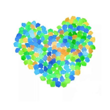 (Light green 300pcs)Glow in The Dark Rocks Outdoor,300 pcs Glow Rocks,Stepping Stones Dark Pebbles