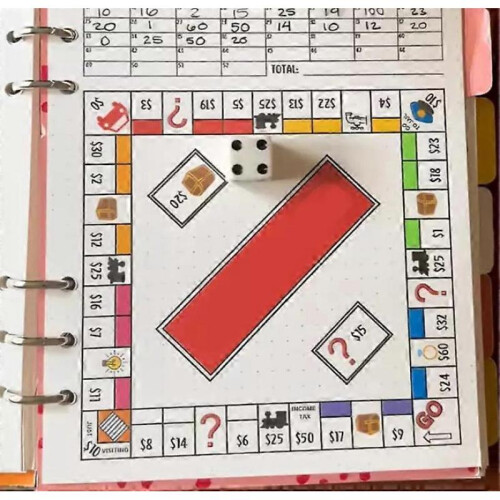 Bullet Dotted Journal Game,Bullet Journaling Game Notebook,for Planners,Savings 1