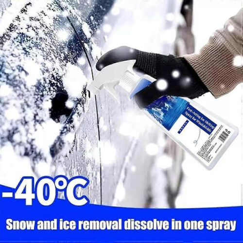 (500ml) Fast-Acting Ice Melting Spray , 2025 New 500ml Deicer Spray for Car Windshield 1