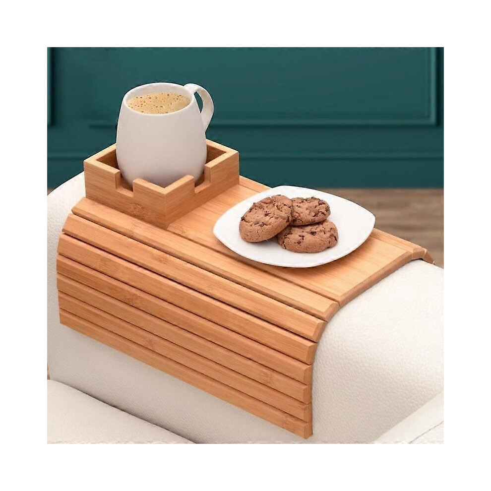 (Style 4)2025 New Couch Hacks,Bamboo Sofa Arm Tray Couch Cup Holder Armrest Table