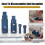 (gold) Broken Pipe Thread Extractor,Stripped Screw Extractor,Broken Thread Extractor 4