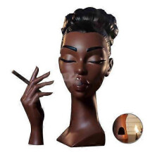 (a) Headscents, Head Incense Burner Black Woman,Black Lady Headscents Incense Holder