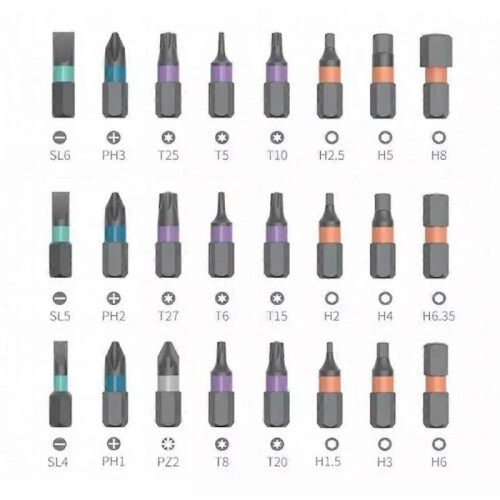 Diy screwdriver 24 in 1, 24pcs Multi Bit Magnetic Precision Screwdriver Set 1