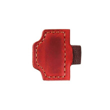 (Wine Red) Bygone Mark Bookmark with Pen Holder, Bygonemark, Magnetic Leather Pen Holder