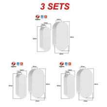 (3pcs) Tuya Zigbee Door And Window Magnetic Sensor Wireless Door Detector Open Entry Smart Security Alarms Compatible With Alexa Google