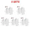 (5pcs) Tuya Zigbee Door And Window Magnetic Sensor Wireless Door Detector Open Entry Smart Security Alarms Compatible With Alexa Google 1