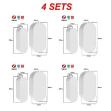 (4pcs) Tuya Zigbee Door And Window Magnetic Sensor Wireless Door Detector Open Entry Smart Security Alarms Compatible With Alexa Google