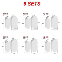 (6pcs) Tuya Zigbee Door And Window Magnetic Sensor Wireless Door Detector Open Entry Smart Security Alarms Compatible With Alexa Google