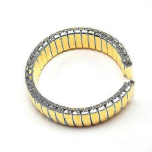(12mm, Gold) 12 14 16 18 20mm Stretch Expansion Stainless Steel Watch Band Retractable Strap Metal Elastic Watch Band Accessories Bracelet-gold