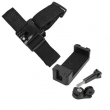 Head Strap Mount Black Adjustable Holder Accessories Kit for Action Camera Mobile Phone