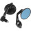1 Pair Motorcycle Handlebar Mirrors Round Rearview Mirrors Bar End Mirrors Reflector 2