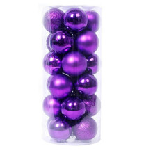 24pcs Christmas Ball Ornaments Shatterproof Christmas Tree Balls Decorations Baubles Set