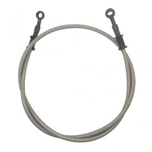 (90cm, Silver) Motorbike Brake Hose 60/90/120cm Universal Clutch Oil Pipe Motocross Braided
