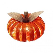 Autumn Pumpkin Lantern Light Up Jar Lid Pumpkin Thanksgiving Halloween Decor
