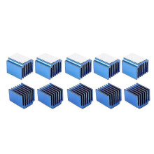 For 3d Printer Parts 10pcs Blue Medium Size Aluminum Stepper Driver Heatsink for Tmc2100 Lv8729 Tmc2208 Tmc2130 - 3d Printer Heatsink