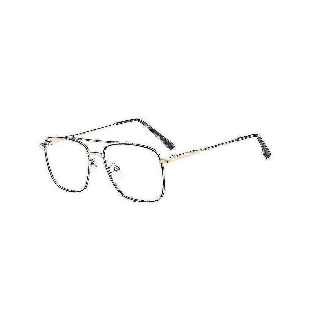 (G)Anti-blue Glasses Retro Metal Frame Glasses Men And Women General Goggles Comfortable