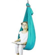 (1.5 m with oval plate set, Lake Blue) Family Camping Outdoor Hammock Stretch Outdoor Hammock Glider Indoor And Outdoor Swing Yoga