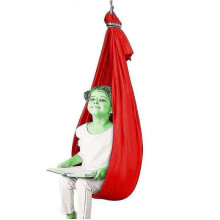 (1 m with oval disk suit, Red) Family Camping Outdoor Hammock Stretch Outdoor Hammock Glider Indoor And Outdoor Swing Yoga