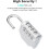 Combination Padlock Number Locker Combination Padlock 4 Digit Gym Combination Lock Silver 2