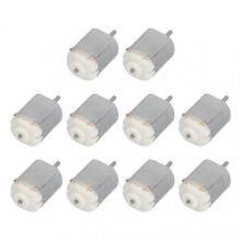 (White) 10pcs Mini Electric Motor High Speed Low Noise Small Dc Motors For Hobby Diy Toys Cars
