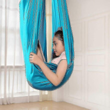 (100 X 280CM, Burgund) Sensory Therapy Swing For Kids For Indoor Outdoor 360 Kids Swing Hammock Elastic Hug Therapy Hanging Chair