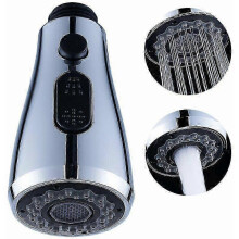Shower Faucet with Stop Button 3 Types Of Jet Retractable Kitchen Sink Pro Head for Single Handle Toilet Faucet Universal Bathroom Faucet
