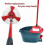 (4 Pack) Mop Heads Compatible with Vileda 2 In 1 Turbo Mop, Replacement Head, Microfiber, Red, White 5
