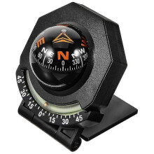 Car Compass Ball Shaped Variable Navigation Dashboard Car Compass Direction Pointing Guide for Car Boat Cycling Hiking