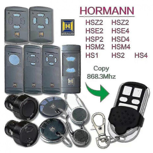 868mhz Garage Door Command Duplicator Hormann Hsm2 Hsm4 868 Remote Garage Gate Control