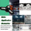 60w Led Garage Lighting, E27 Deformable Ceiling Bulb with 3 Adjustable Panels, Ultra-bright 6000lm Cool White, for Garage Workshop Warehouse Basement 5
