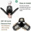 60w Led Garage Lighting, E27 Deformable Ceiling Bulb with 3 Adjustable Panels, Ultra-bright 6000lm Cool White, for Garage Workshop Warehouse Basement 4
