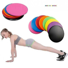 (blue) 2pcs Gliding Discs Slider Fitness Disc Exercise Sliding Plate For Yoga Gym Abdominal Core Training
