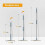 Reusable Remover for Pet Hair Adjustable Long Handle Carpet Rake Remover for Embedded Fur Scraper an 3