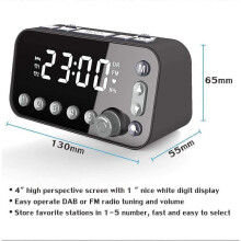 Bedside Alarm Clock /FM Radio Digital LED Clock Large Sn Dual Alarm Clock Dual USB Radio Sleep Timer