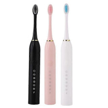 Ultrasonic electric toothbrush soft bristle toothbrush USB rechargeable toothbrush soft bristle waterproof 6-speed adult toothbrush