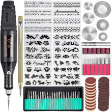 108 Pcs Electric Engraving Tool Kit, Multi-Functional Corded Mini Engraver Pen DIY Rotary Tool Set