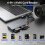 New 6-in-1 CFexpress Type A Card Reader USB3.2 Multi-Card Simultaneous Reading 10GBps SD/TF//XD/MS/C 4