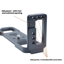 Wooden Quick Release L Plate Bracket for GFX50R Camera Hand Grip