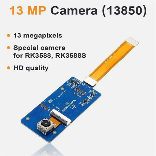 13MP Camera Module 13850 Webcam Length 3000mm, 1300W Pixels Camera RK3358/3358S for 5/5B/5Plus 2